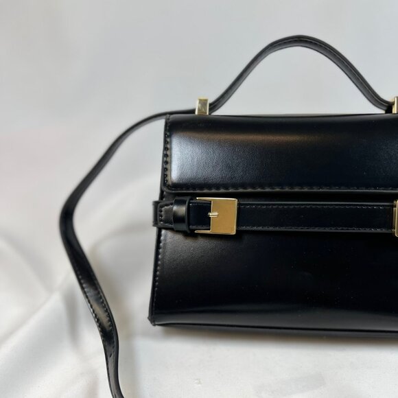 H&M Strap-Detail Crossbody Bag | Black - Picture 2 of 6